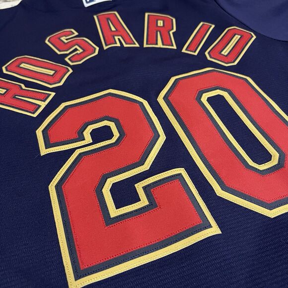 Minnesota Twins Eddie Rosario #20 Jersey Mens Small Blue Majestic Cool Base - Picture 8 of 11